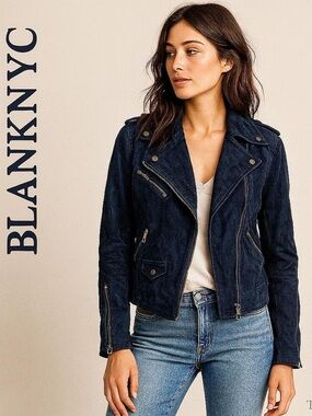 BlankNYC Suede Moto Jacket